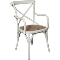 Küchenstuhl Stuhl aus Holz und Rattan 90x52x44 cm Sessel mit rustikalen Armlehnen Moderner Esszimmerstuhl Thonet vintage Küchenstuhl Stuhl aus Holz und Rattan 90x52x44 cm Sessel mit rustikalen Armlehnen Moderner Esszimmerstuhl Thonet vintage von BISCOTTINI