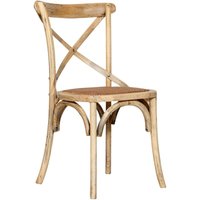 Biscottini - Küchenstuhl Thonet Stuhl 47x86x51 cm Moderner Stuhl aus Holz und Rattan Esszimmerstühle Vintage Stühle Rustikale Stühle von BISCOTTINI