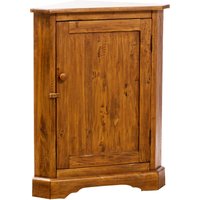 Landhaus-Eckschrank aus massivem Lindenholz mit Nussbaum-Finish L50xPR50xH92 cm. Made in Italy Landhaus-Eckschrank aus massivem Lindenholz mit Nussbaum-Finish L50xPR50xH92 cm. Made in Italy von BISCOTTINI