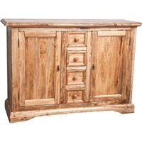 Landhaus Sideboard aus massivem Lindenholz mit natürlicher Oberfläche L135xPR45xH92 cm. Made in Italy Landhaus Sideboard aus massivem Lindenholz mit natürlicher Oberfläche L135xPR45xH92 cm. Made in Italy von BISCOTTINI
