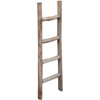 Handtuchhalter Leiter Holz moderner Badezimmerboden Wand zu Wand dekorativer Leiter Handtuchhalter Objekthalter Bücherregal von BISCOTTINI