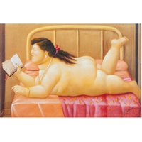 Lgemälde auf Leinwand handgemalt botero Nacktheit von BISCOTTINI