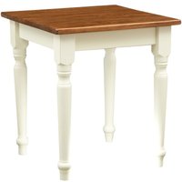 Biscottini - Rustikaler Tisch aus massivem Lindenholz mit antiker Struktur aus weißem Walnussholz. Made in Italy von BISCOTTINI