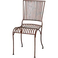 Schmiedeeiserner Stuhl 85x40x50 cm Antike Eisenstühle Garten- und Terrassenstühle Outdoor- und Indoor-Stuhl im Vintage-Stil von BISCOTTINI