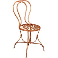 Schmiedeeiserner Stuhl 91x50x45 cm Runde Sitze Stühle Antike Eisenstühle Vintage Garten- und Terrassenstühle Im Freien von BISCOTTINI
