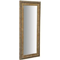 Spiegel Wandspiegel und vertikale/horizontale Hängespiegel L35xPR4xH82 cm antiksilberfarben von BISCOTTINI
