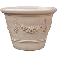 Terrakotta-Vase 103 x 75 cm, hergestellt in Italien. Große handgefertigte Vase für den Außenbereich. Große dekorierte Terrakotta Terrakotta-Vase 103 x 75 cm, hergestellt in Italien. Große handgefertigte Vase für den Außenbereich. Große dekorierte Terrakotta von BISCOTTINI