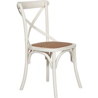 Vintage Thonet Stuhl 88x48x52 cm Rustikale Stühle Küchen- und Esszimmerstühle Moderner Stuhl Holzstuhl für Esstisch, Restaurant - antikes weiß von BISCOTTINI