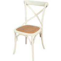 Vintage Thonet Stuhl 88x48x52 cm Holzstuhl für Esstisch, Restaurant Rustikale Stühle Küchen- und Esszimmerstühle Moderner Stuhl - antikes weiß von BISCOTTINI