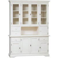 Vitrine im Country-Stil aus massivem Lindenholz mit antikiertem weißem Finish L156xPR50xH200 cm. Made in Italy Vitrine im Country-Stil aus massivem Lindenholz mit antikiertem weißem Finish L156xPR50xH200 cm. Made in Italy von BISCOTTINI