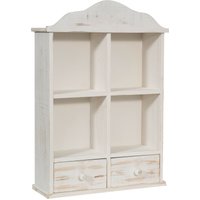 Vitrinenschrank Aus Holz Antik-Weiss Lackiert L36xpr12xh54 Cm Shabby Style von BISCOTTINI