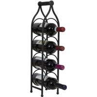Biscottini - Weinflaschenregal aus Eisen, Tisch-Flaschenregal 58x13 cm Theke Weinregal Küchenregal Weinkeller Weinregal Flaschenhalter von BISCOTTINI