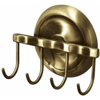 Deco Vierfach-Garderobe, Antikmessing Deco Vierfach-Garderobe, Antikmessing von BISK