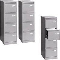 AKTION: BISLEY LIGHT Hängeregistraturschränke silber 4 Schubladen 41,3 x 62,2 x 132,1 cm AKTION: BISLEY LIGHT Hängeregistraturschränke silber 4 Schubladen 41,3 x 62,2 x 132,1 cm von BISLEY LIGHT