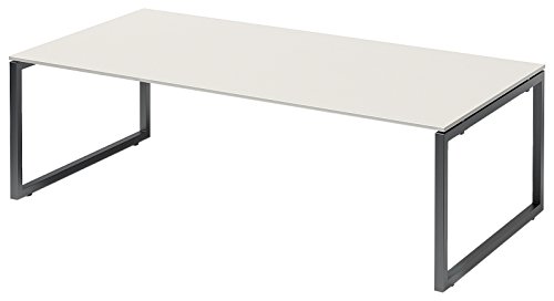 BISLEY Cito Chefarbeitsplatz/Konferenztisch, 740 mm höhenfixes O-Gestell, Metall, Gw334 Dekor Grauweiß, Gestell Anthrazitgrau, 120 x 240 x 74 cm BISLEY Cito Chefarbeitsplatz/Konferenztisch, 740 mm höhenfixes O-Gestell, Metall, Gw334 Dekor Grauweiß, Gestell Anthrazitgrau, 120 x 240 x 74 cm von BISLEY