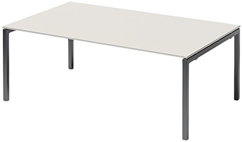 BISLEY Cito Chefarbeitsplatz/Konferenztisch, 740 mm höhenfixes U-Gestell, Metall, Gw334 Dekor Grauweiß, Gestell Anthrazitgrau, 120 x 200 x 85 cm BISLEY Cito Chefarbeitsplatz/Konferenztisch, 740 mm höhenfixes U-Gestell, Metall, Gw334 Dekor Grauweiß, Gestell Anthrazitgrau, 120 x 200 x 85 cm von BISLEY