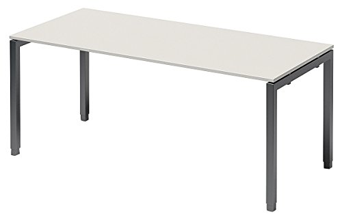 BISLEY Cito Schreibtisch, 650-850 mm höheneinstellbares U-Gestell, Metall, Gw334 Dekor Grauweiß, Gestell Anthrazitgrau, 80 x 180 x 85 cm BISLEY Cito Schreibtisch, 650-850 mm höheneinstellbares U-Gestell, Metall, Gw334 Dekor Grauweiß, Gestell Anthrazitgrau, 80 x 180 x 85 cm von BISLEY