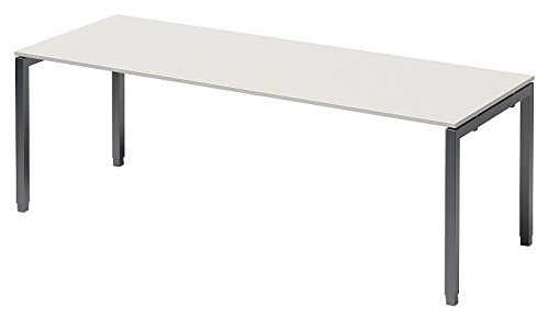 BISLEY Cito Schreibtisch, 650-850 mm höheneinstellbares U-Gestell, Metall, Gw334 Dekor Grauweiß, Gestell Anthrazitgrau, 80 x 220 x 85 cm BISLEY Cito Schreibtisch, 650-850 mm höheneinstellbares U-Gestell, Metall, Gw334 Dekor Grauweiß, Gestell Anthrazitgrau, 80 x 220 x 85 cm von BISLEY