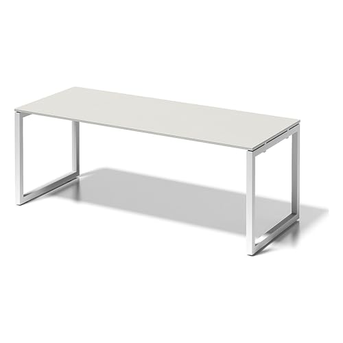 BISLEY Cito Schreibtisch, 740 mm höhenfixes O-Gestell, Metall, Gw396 Dekor Grauweiß, Gestell Verkehrsweiß, 80 x 200 x 85 cm BISLEY Cito Schreibtisch, 740 mm höhenfixes O-Gestell, Metall, Gw396 Dekor Grauweiß, Gestell Verkehrsweiß, 80 x 200 x 85 cm von BISLEY