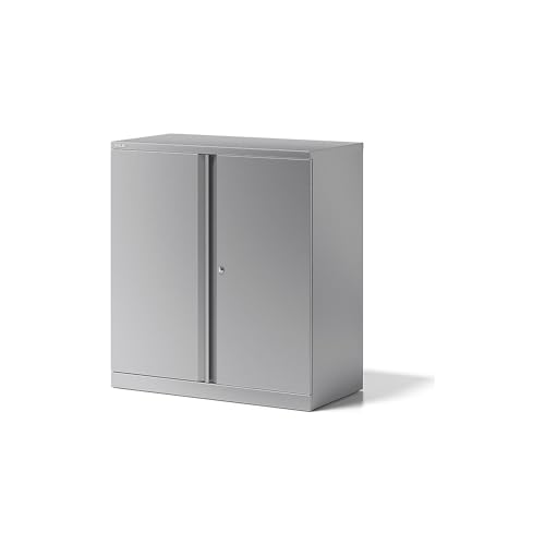 BISLEY Flügeltürenschrank Essentials mit 1 Fachboden für 2 Ordnerhöhen, Metall, 355 Silber, 47 x 91.4 x 100 cm BISLEY Flügeltürenschrank Essentials mit 1 Fachboden für 2 Ordnerhöhen, Metall, 355 Silber, 47 x 91.4 x 100 cm von BISLEY