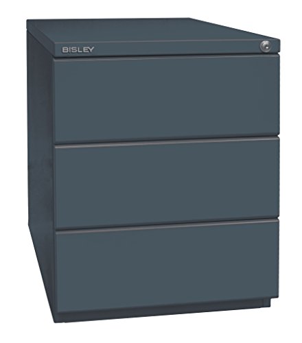 BISLEY Rollcontainer OBA mit 25 mm Top, 3 Universalschubladen, Metall, 634 Anthrazitgrau, 56.5 x 42 x 51.9 cm BISLEY Rollcontainer OBA mit 25 mm Top, 3 Universalschubladen, Metall, 634 Anthrazitgrau, 56.5 x 42 x 51.9 cm von BISLEY