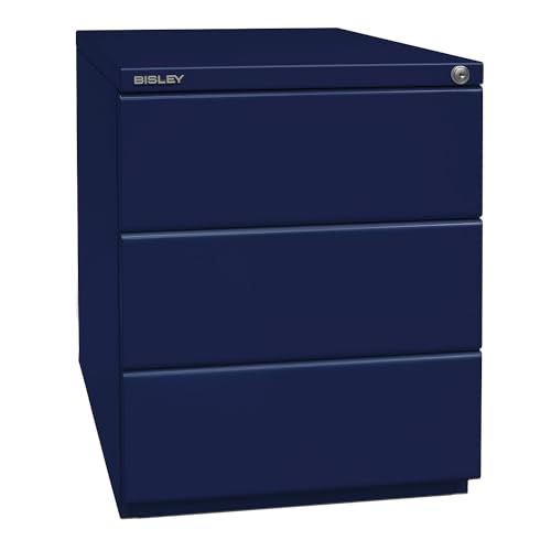 BISLEY Rollcontainer OBA mit 25 mm Top, 3 Universalschubladen, Metall, 639 Oxfordblau, 56.5 x 42 x 51.9 cm BISLEY Rollcontainer OBA mit 25 mm Top, 3 Universalschubladen, Metall, 639 Oxfordblau, 56.5 x 42 x 51.9 cm von BISLEY