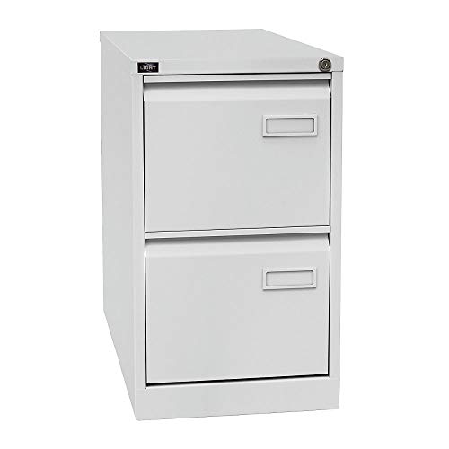 BISLEY Light Hängeregistraturschrank, einbahnig, DIN A4, 2 HR-Schubladen, Metall, 645 Lichtgrau, 62.2 x 41.3 x 71.1 cm von BISLEY