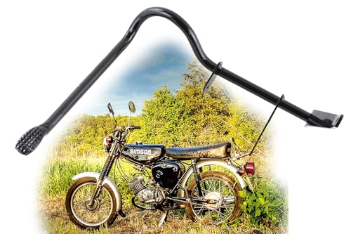 BISOMO Fußbremshebel mit Aufnahme Bremslichttaster für Simson S50, S51, S70, S53, S83, Bremshebel Schwarz grundiert von BISOMO