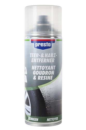 BISOMO Presto Teer- und Harz-Entferner, 400ml, KFZ - müheloses Entfernen von Teer, Bitumen, Harz und Wachs - schonend für den Lack, Teerentferner, Harzentferner von BISOMO