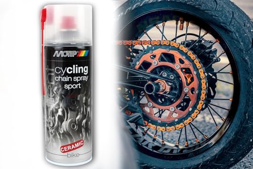 Fahrradketten-Spray, trockenes Kettenspray mit Keramikpartikeln 400ml, Schutz vor Verschleiß Regen Kälte Staub für Urban Bike, MTB, Rennrad, Crossbike von BISOMO