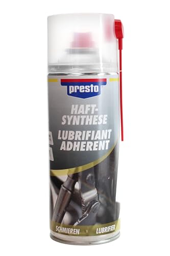 Haftsynthese 400ml, Sprühfett, Haftfett, Fettspray, Schmierung, Kriechöl, Kriechfett, Korrosionsschutz mit PTFE - für mechanische Teile aus Metall und Kunststoff, verhindert Abnutzung & Festklemmen von BISOMO