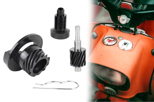 Tachoantrieb mit Lagerstück, Schraubenrad, Schraubenritzel + Feder für Simson S51, S70, SR50, SR80, KR51/2, Tachometerantrieb 4-teilig Tachoantrieb mit Lagerstück, Schraubenrad, Schraubenritzel + Feder für Simson S51, S70, SR50, SR80, KR51/2, Tachometerantrieb 4-teilig von BISOMO