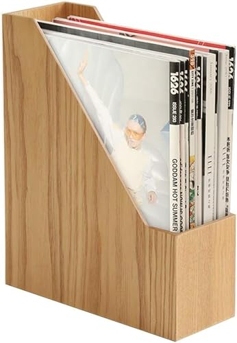 BISOZER Natürliches Holz-Bücherregal für Zuhause & Büro – Stabiles Lagerregal mit hoher Kapazität mit weicher natürlicher Holzmaserung, langlebiges modernes Design (helles Holz) von BISOZER