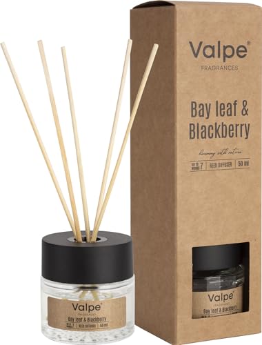 BISPOL Aroma Diffusor Leaf Bay & BlackBerry 50ml, 7 Wochen zarter Duft Lorbeer und Brombeere von BISPOL
