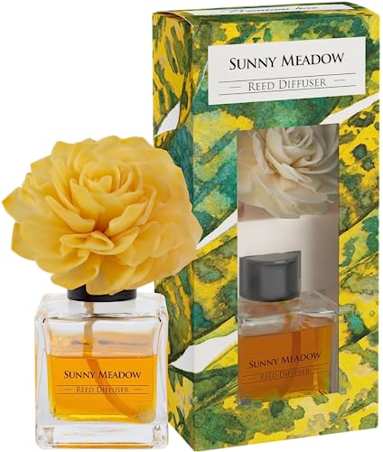 BISPOL Aroma Diffusor Sonnige Wiese 80ml, 4 Wochen zarter Duft Blumen Stil von BISPOL
