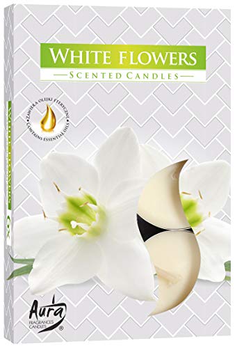 DUFTKERZEN 6ER PACK TEELICHTER, Duft:Soft (weiße Blüten) von BISPOL