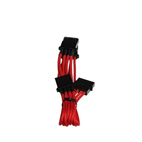 BitFenix Adapter (Molex zu 3X Molex), 55 cm rot/schwarz von BITFENIX