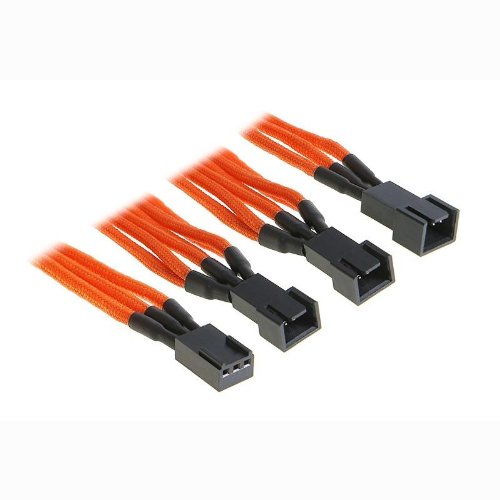 BitFenix Adapter (3-Polig zu 3X 3-Polig), 60 cm orange/schwarz von BITFENIX