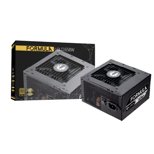 BitFenix Formula 650 Watt Netzteil 80 Plus Gold Effizientes Power Supply 650w Gold für Gaming PC, Langen Kabeln für Einfaches Kabelmanagement von BITFENIX