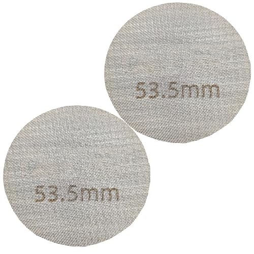 Puck Screen 58mm, Puck Screen 58.5 Puck Sieb 4 Stück Gesinterte Kaffeefilter für Espresso Coffee Siebträger Zubehör 1.7mm Dicke 150μm Edelstahl 316 Wiederverwendbar Rostfrei (1, 53.5mm) von BITHAI