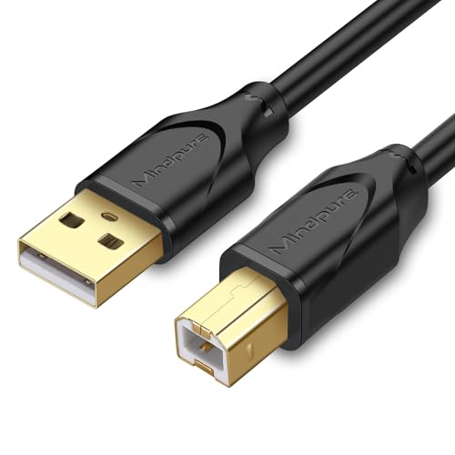 USB Druckerkabel【0.5M】USB 2.0 Typ B Kabel A auf USB B Drucker Kabel PC Printer Cable Druckerkabel für HP, Canon, Epson, Samsung, pixma, Dell, Lexmark, Xerox, Brother (0.5m) von BITHAI