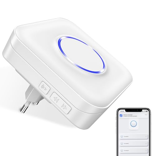 BITIWEND WLAN Türklingel Empfänger WIFI Plug-in Türklingelempfänger 32 Melodien und 5 Lautstärken- Weiß BITIWEND WLAN Türklingel Empfänger WIFI Plug-in Türklingelempfänger 32 Melodien und 5 Lautstärken- Weiß von BITIWEND