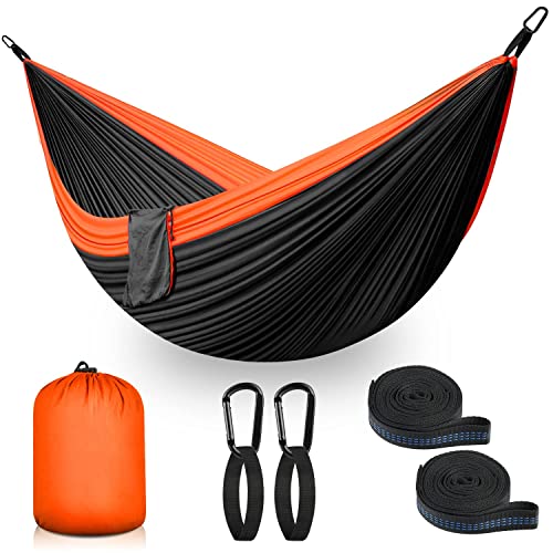 Hängematte Outdoor Camping Hängematten 2 Personen 300 x 200 cm Ultraleicht Tragbar Reise Hängematte bis 300 kg Tragfähigkeit Garten Strand Doppelhängematte Fallschirm Nylon Atmungsaktiv Hammock von BITIWEND