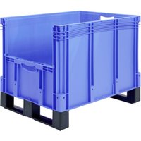 Bito Eurostapelbehälter XL Set / XL 86324D mit Etikett L800xB600xH420 mm, blau von BITO