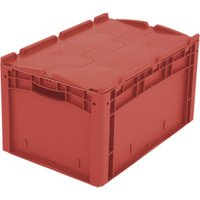 Bito Eurostapelbehälter XL mit Deckel XLD64321 L600xB400xH338 mm, rot von BITO