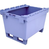 Bito Mehrwegbehälter Doppelboden Stapelleisten L800 mm x B600 mm x H553 mm blau von BITO