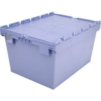 Bito Mehrwegbehälter mit Deckel/Bügel/Kufe / MBD86421R L800xB600xH423 mm, taubenblau von BITO