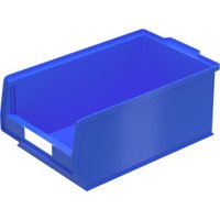 Bito Sichtlagerkasten PK Set inklusive Etikett / PK3 L350xB210xH145 mm, blau von BITO