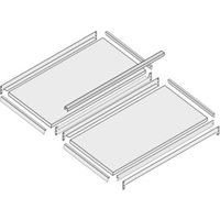 Bito Zusatzebene Set / Fachboden B1000xT400 mm schräg/schräg 100kg verzinkt von BITO