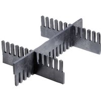 [NEUWERTIG] B-Ware Bito Stecksystem Unterteiler Trennleiste Schwarz 10 Stück 950 Mm X 120 Mm Pp von BITO